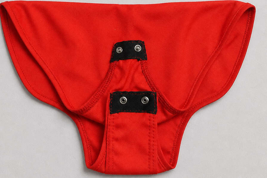 Red One-Shoulder Bodysuit by Gaze