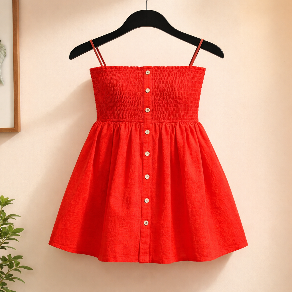  Emerson Lang Strapless Smocked Babydoll Top — effortlessly flirty and made for warm-weather dressing.