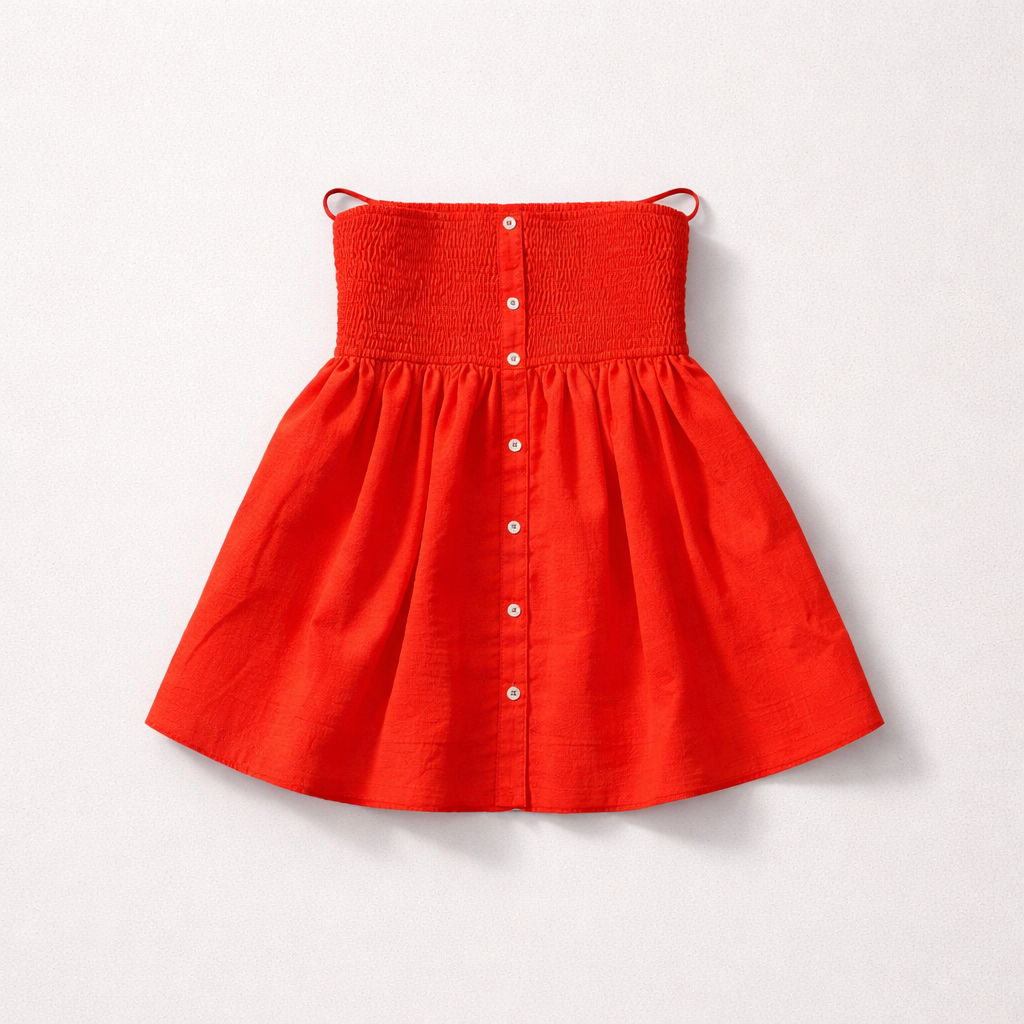  Emerson Lang Strapless Smocked Babydoll Top — effortlessly flirty and made for warm-weather dressing.