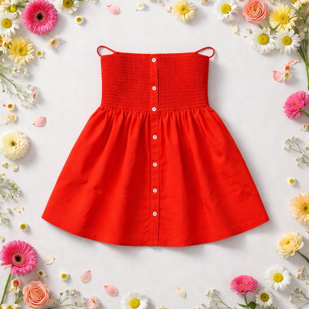  Emerson Lang Strapless Smocked Babydoll Top — effortlessly flirty and made for warm-weather dressing.